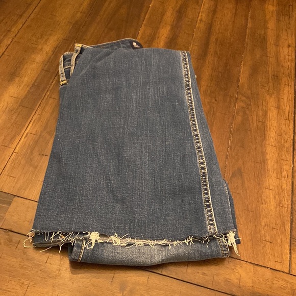 high rise flare hollister classic stretch jeans. size 0/24 - Picture 2 of 4
